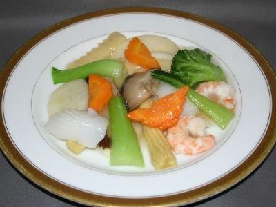 まこもたけの海鮮炒め